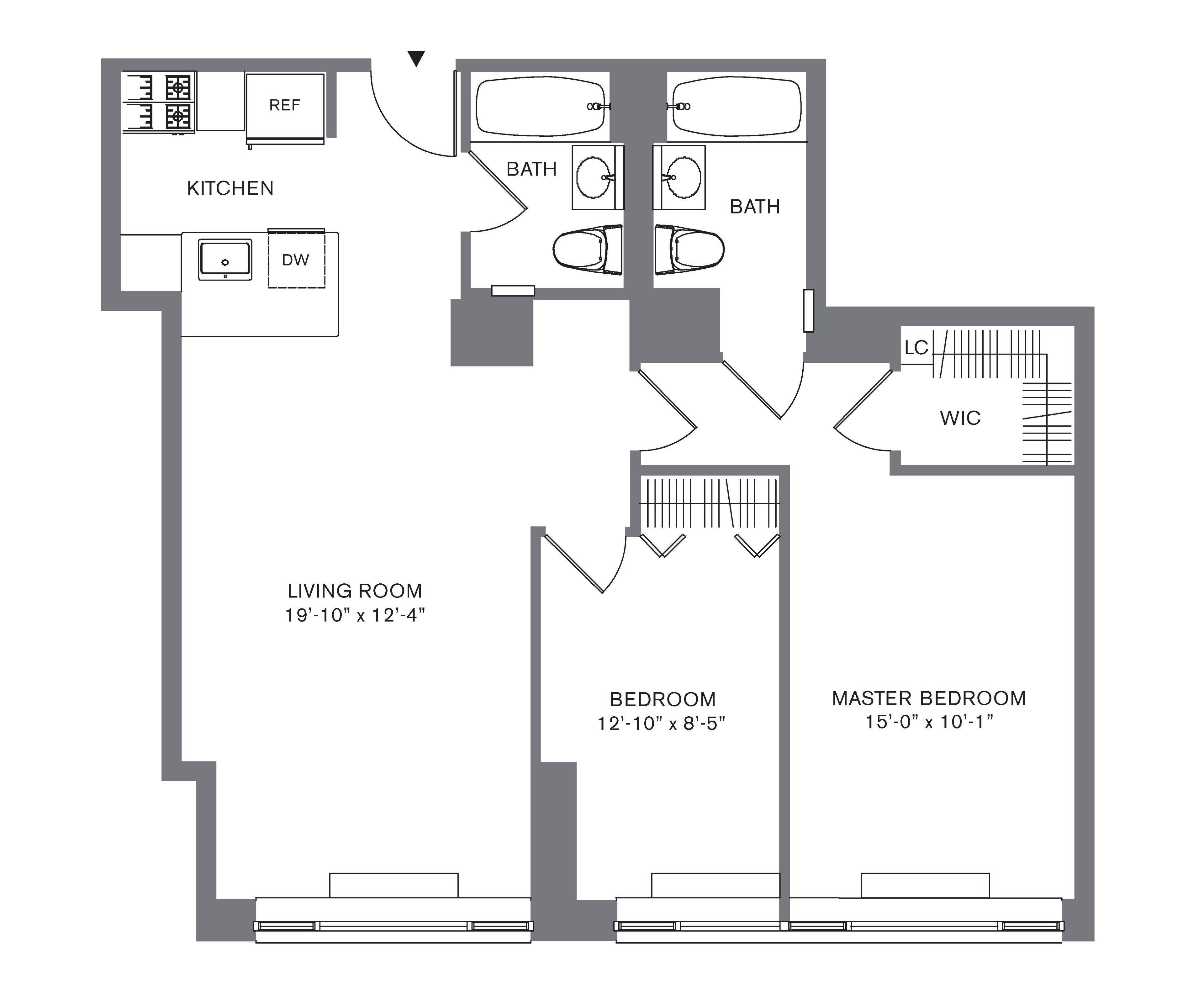 Floorplan for 88 Leonard Street, 314