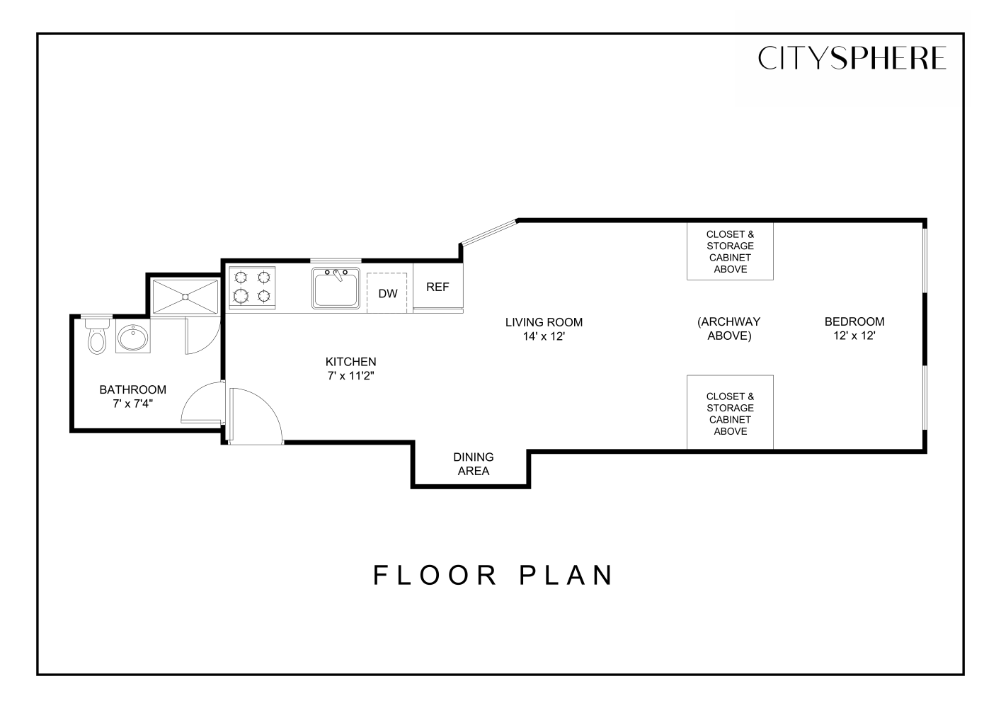 Floorplan for 223 West 10th Street, 2A