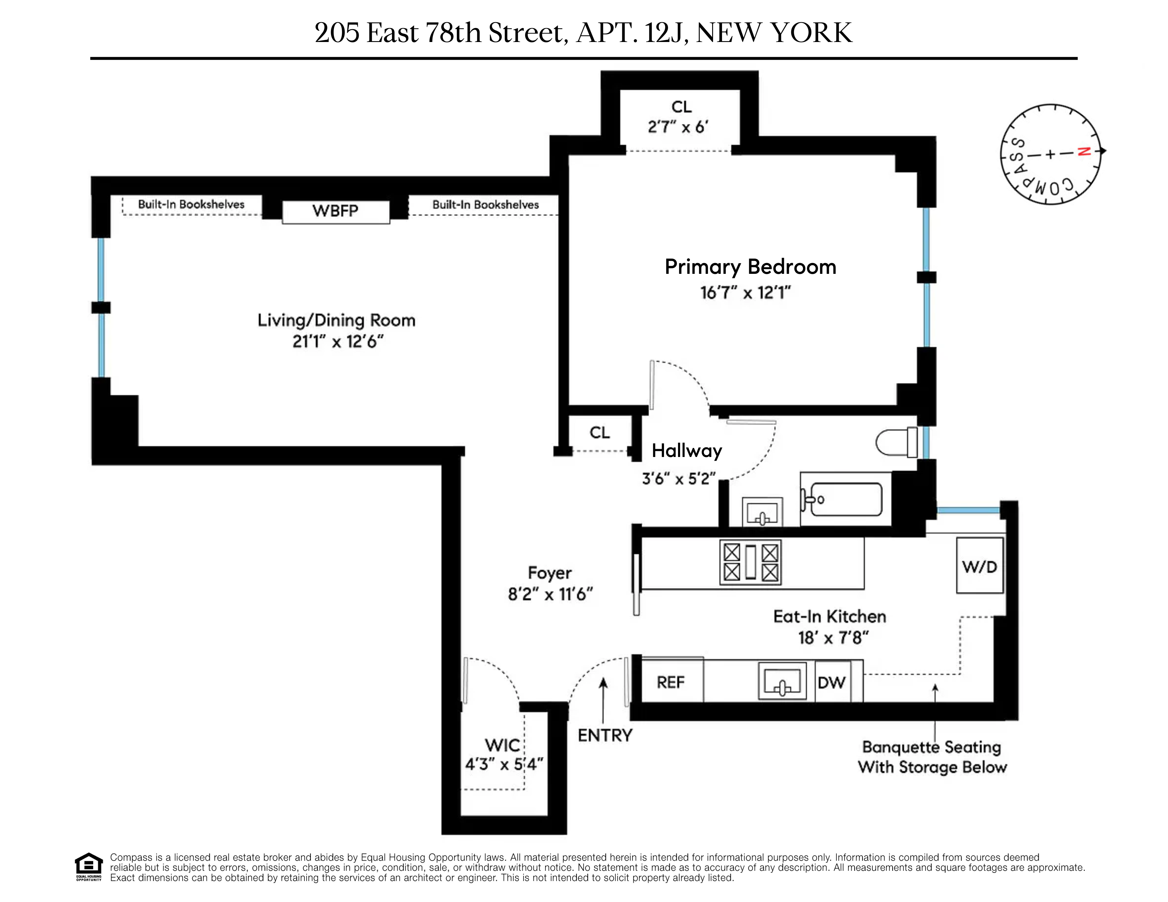 Floorplan for 205 East 78th Street, 12J