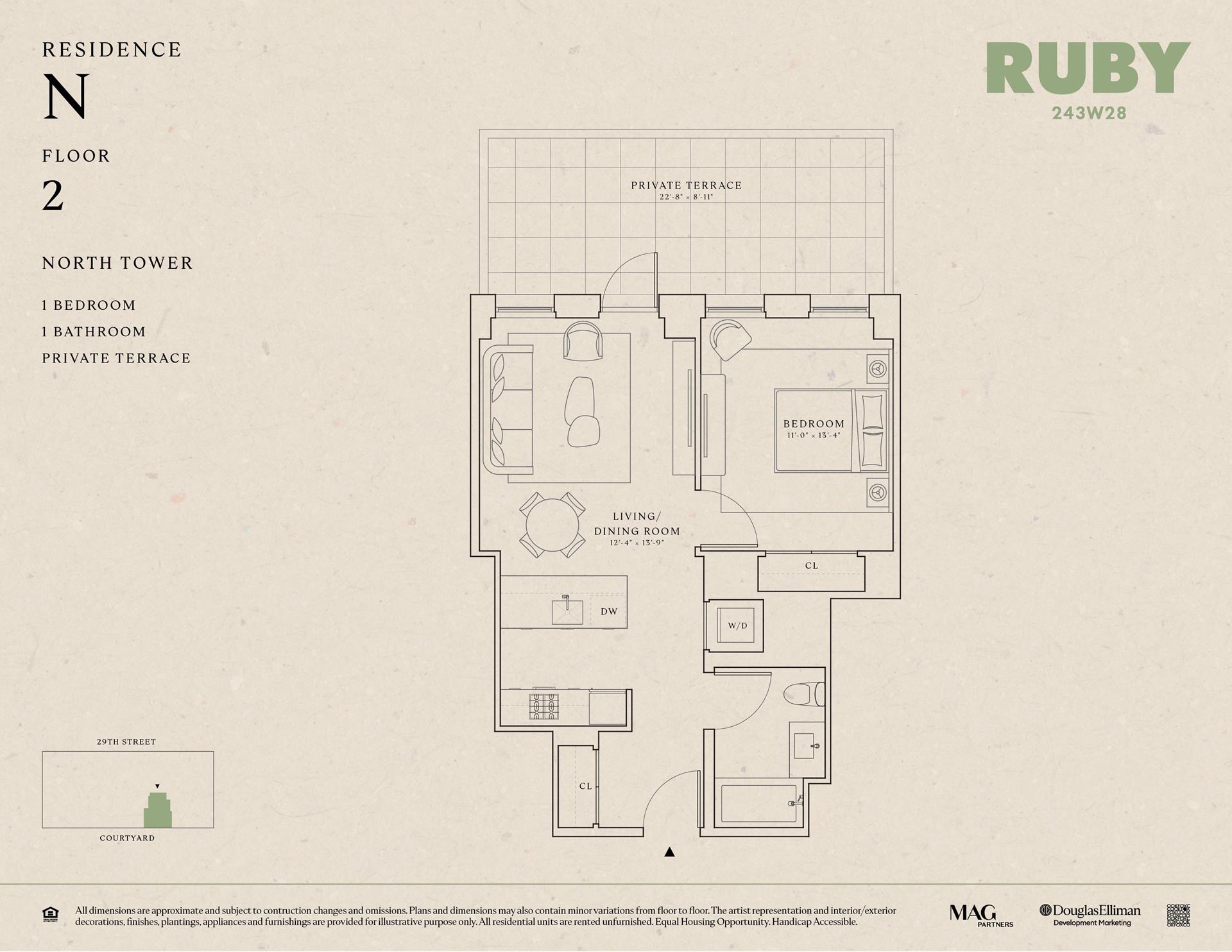 Floorplan for 243 West 28th Street, 2NN