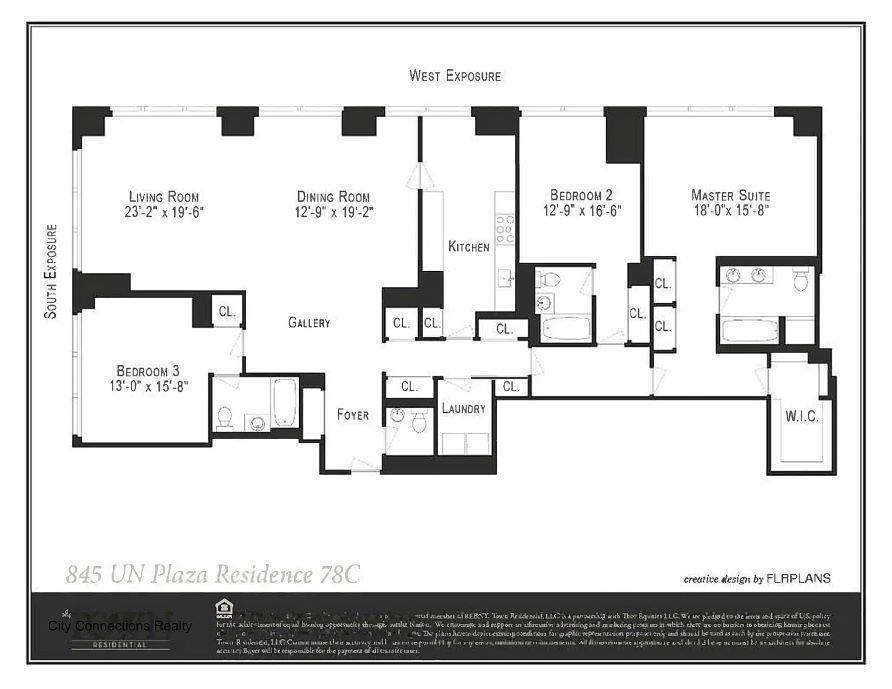 Floorplan for 845 United Nations Plaza, 78-C