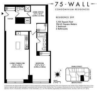 Floorplan for 75 Wall Street, 29-P