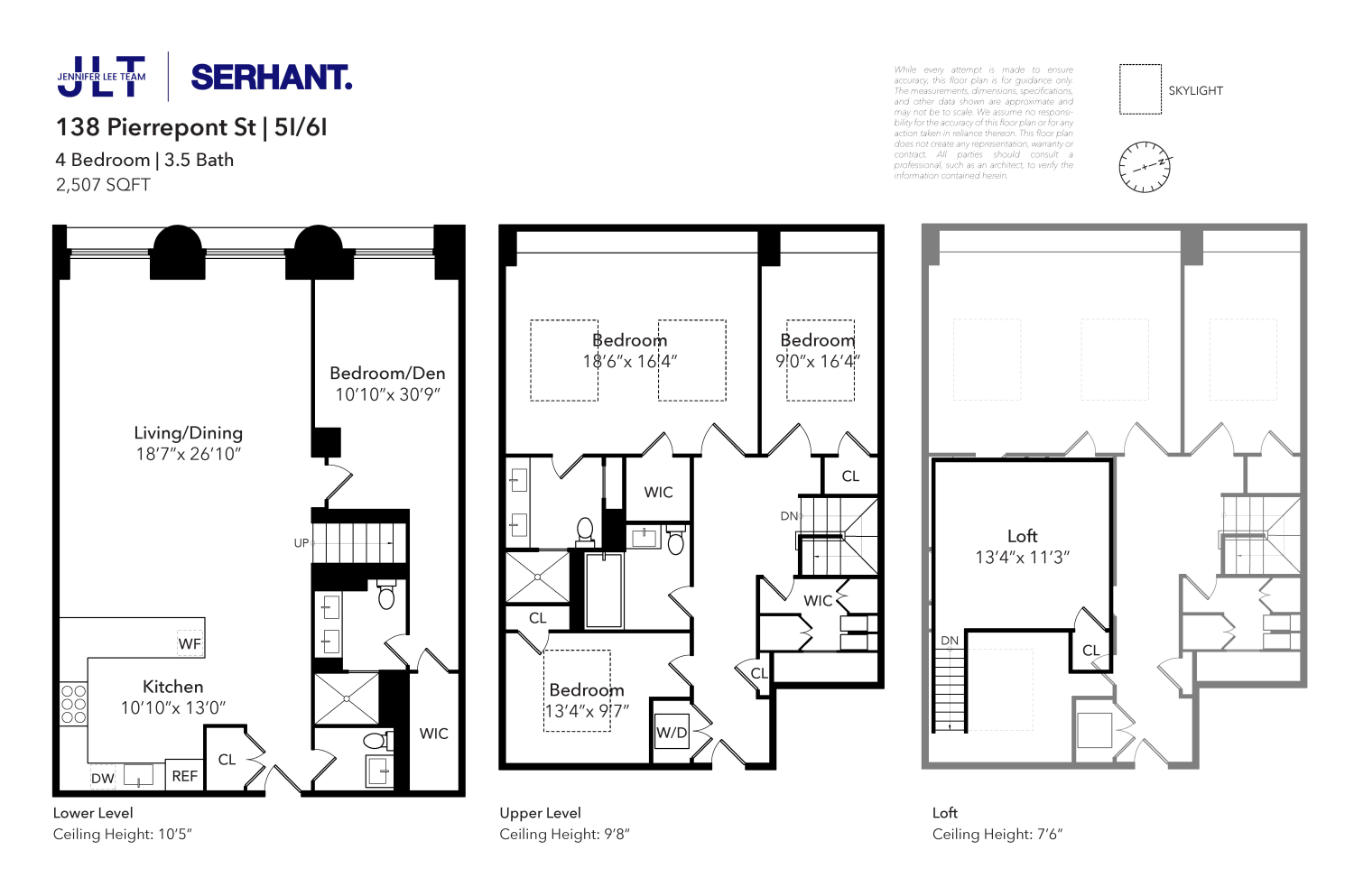 Floorplan for 138 Pierrepont Street, 5I