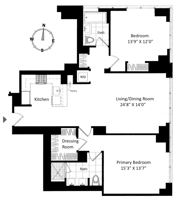 Floorplan for 333 East 91st Street, 28B