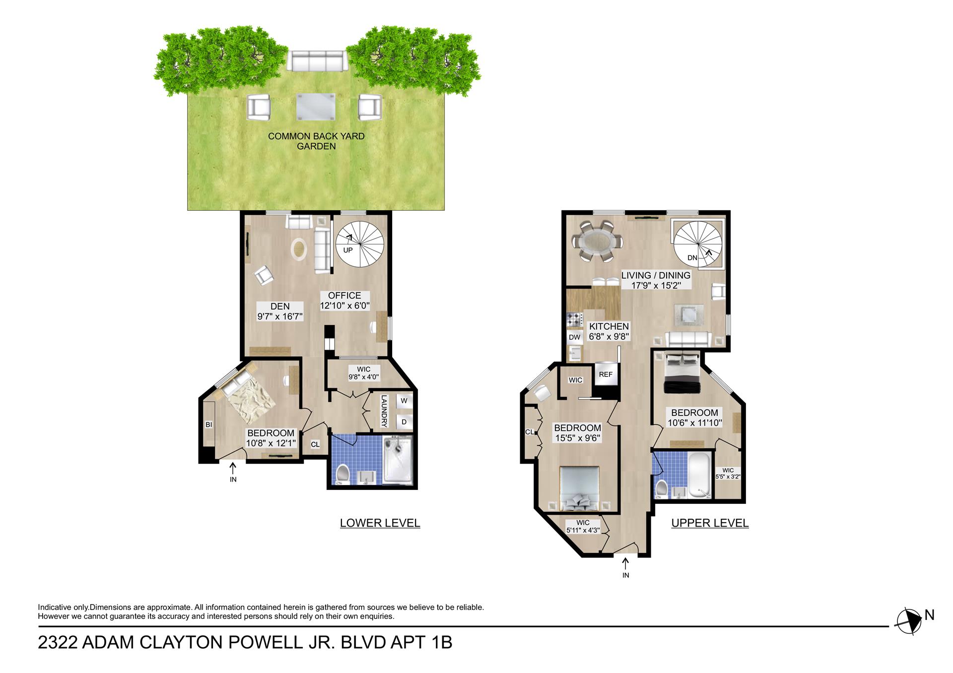 Floorplan for 2322 Adam C Powell Boulevard, 1B