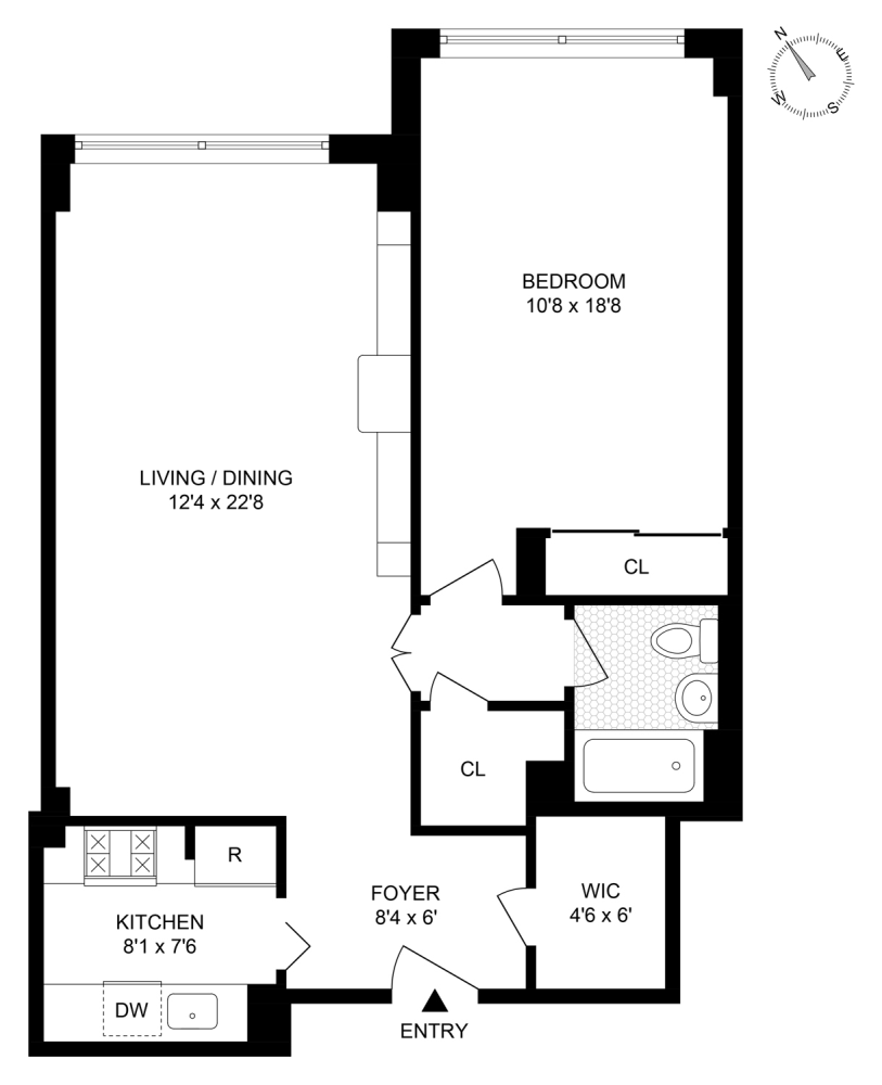 Floorplan for 225 East 57th Street, 4S