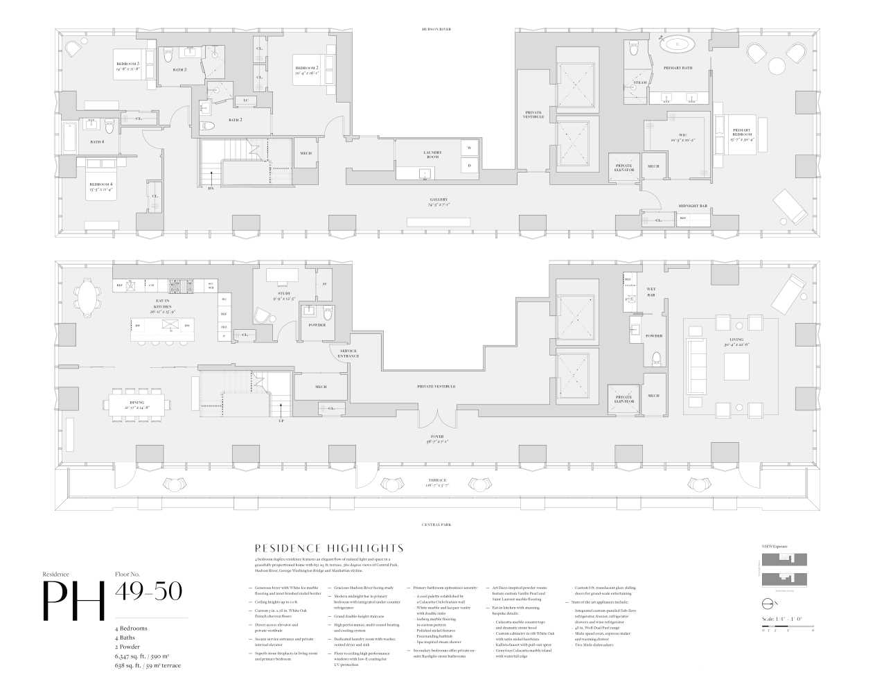 Floorplan for 200 Amsterdam Avenue, PH2