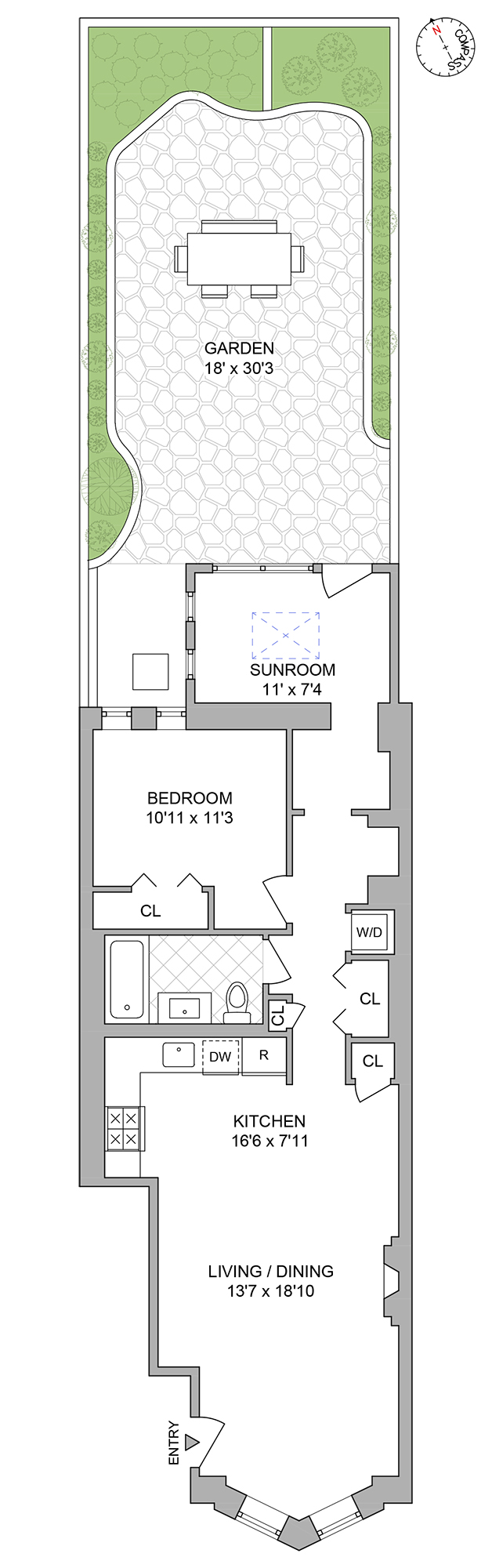 Floorplan for 149 Sterling Place, 1