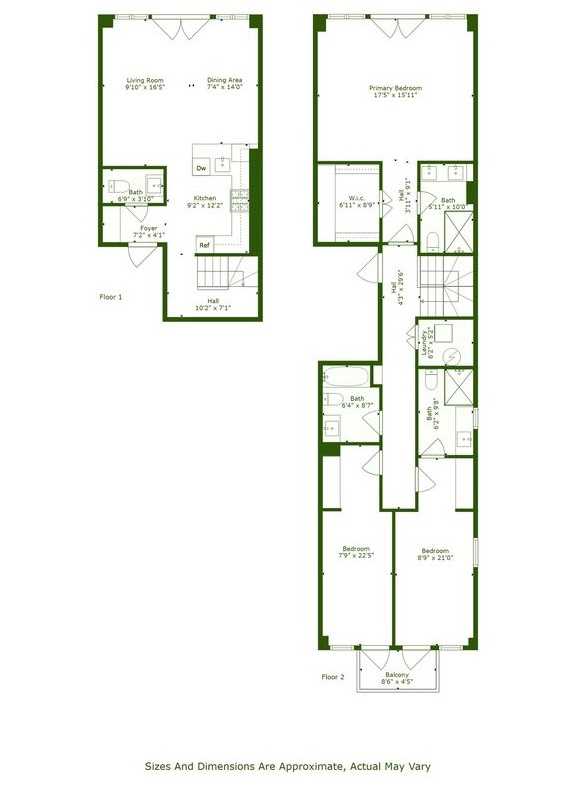 Floorplan for 186 16th Street, 2