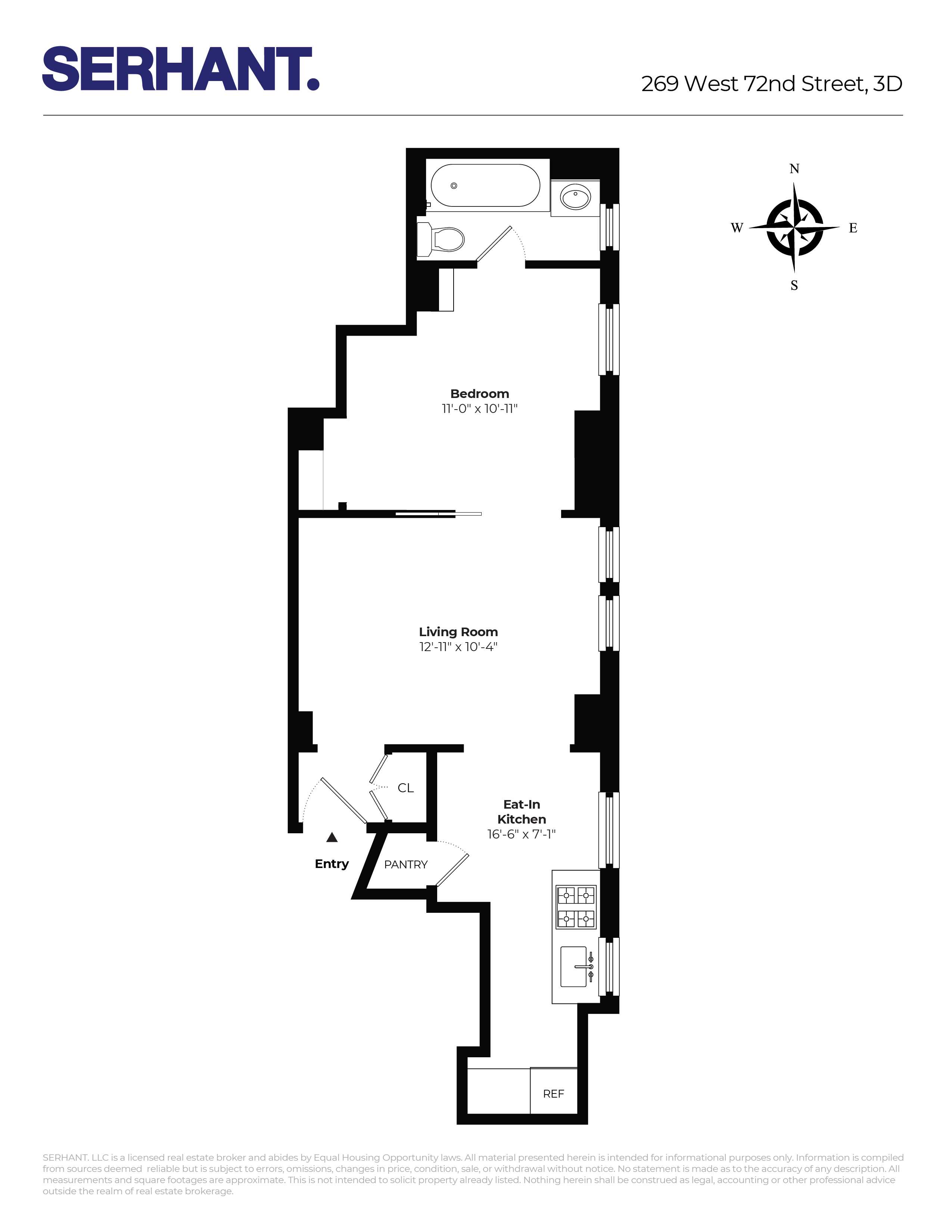 Floorplan for 269 West 72nd Street, 3D