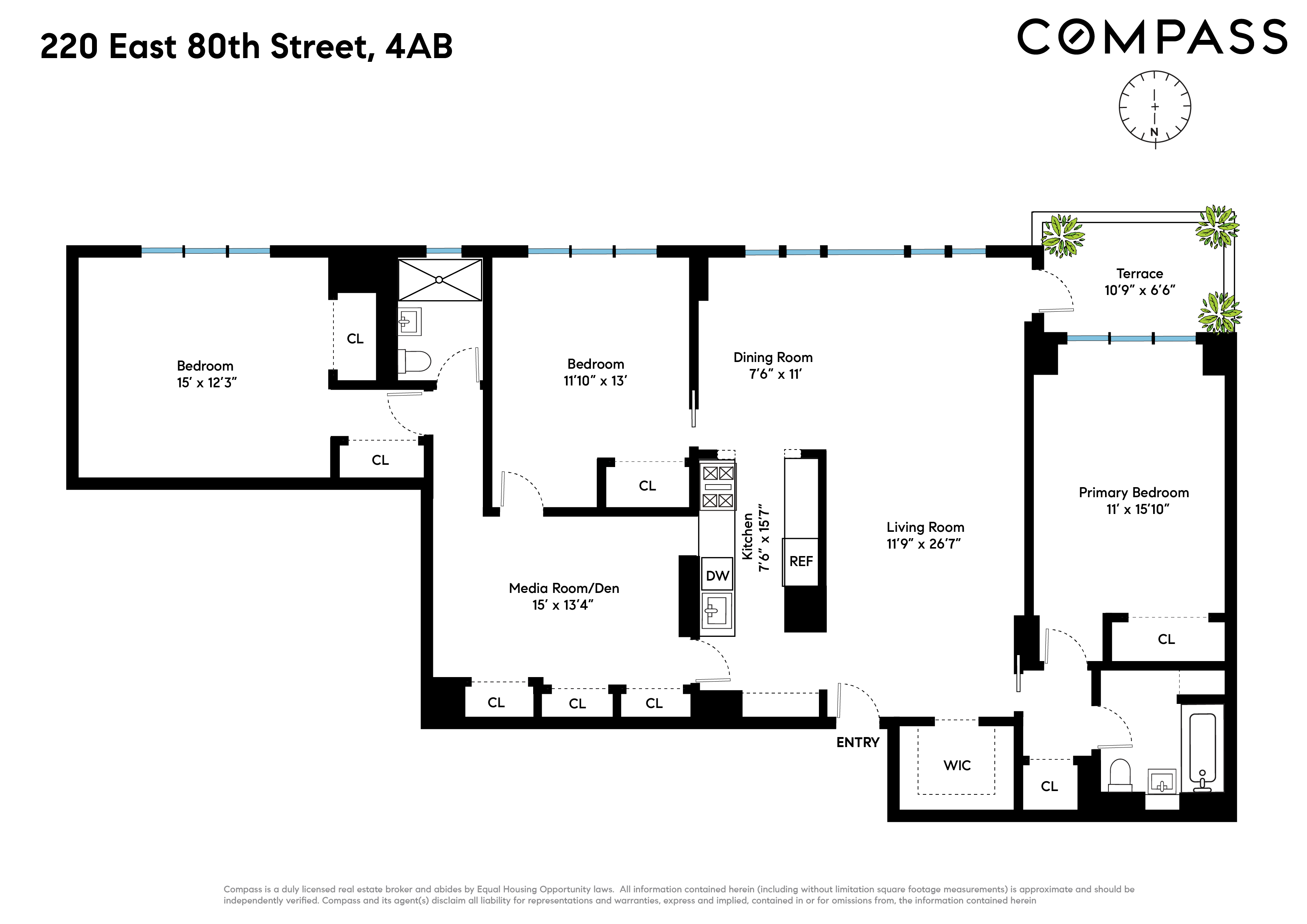 Floorplan for 222 East 80th Street, 4AB