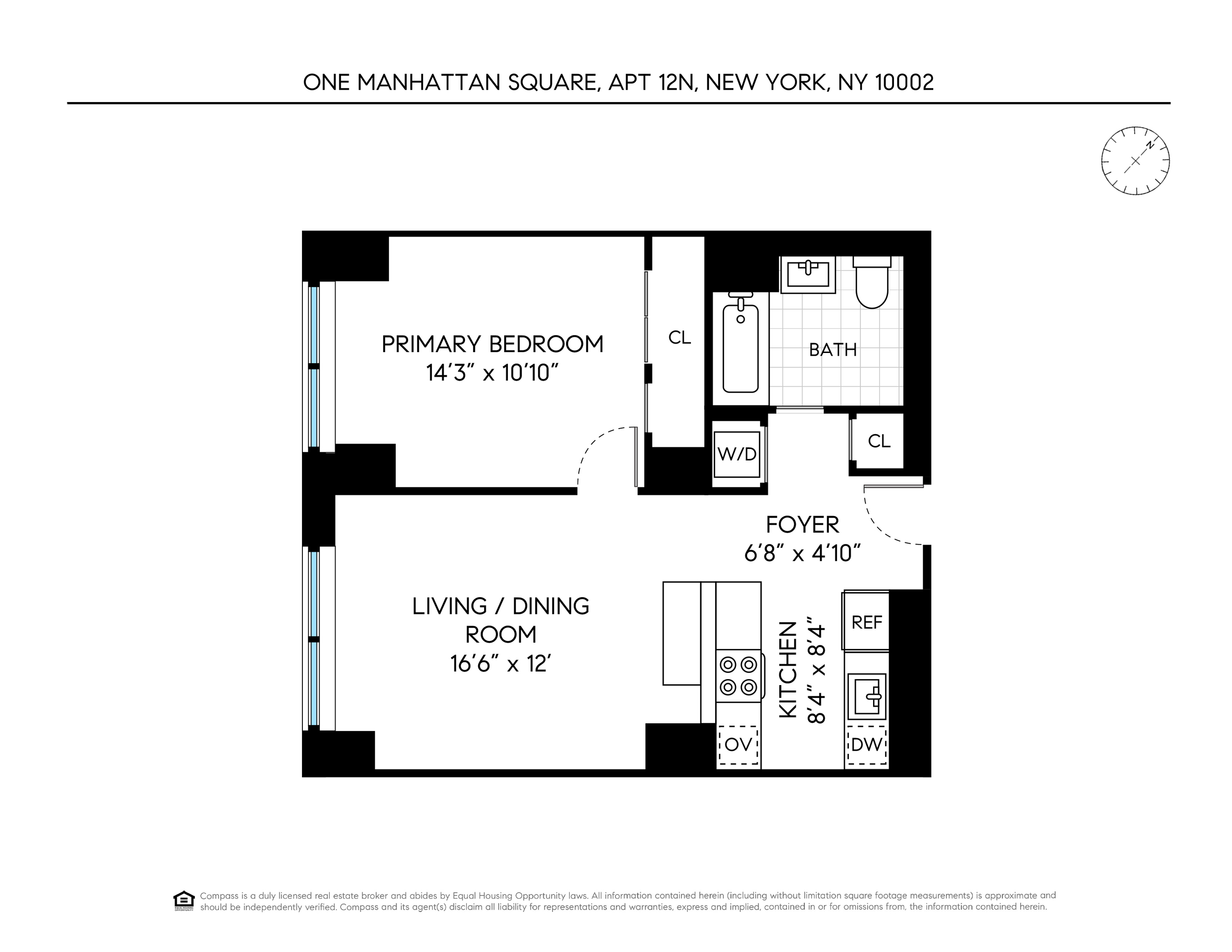 Floorplan for 252 South Street, 12N