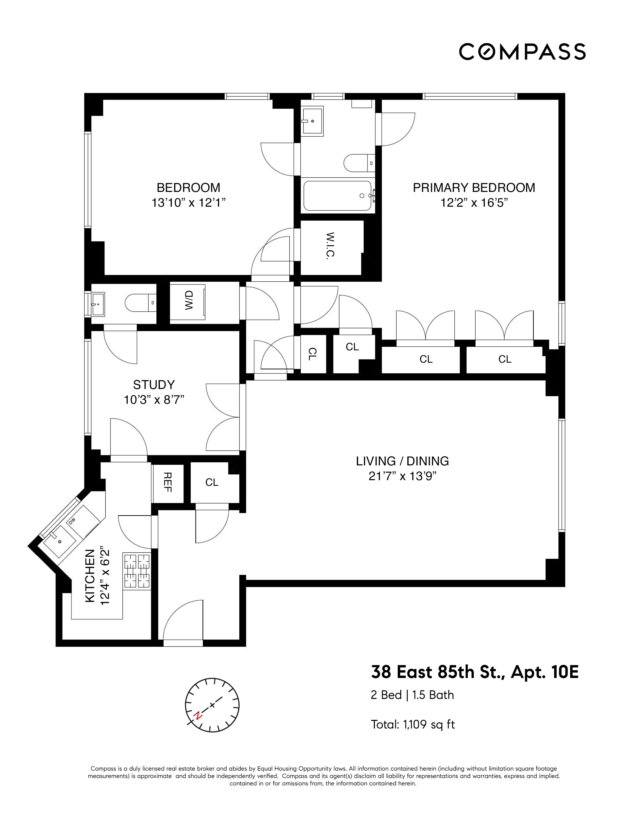 Floorplan for 38 East 85th Street, 10E