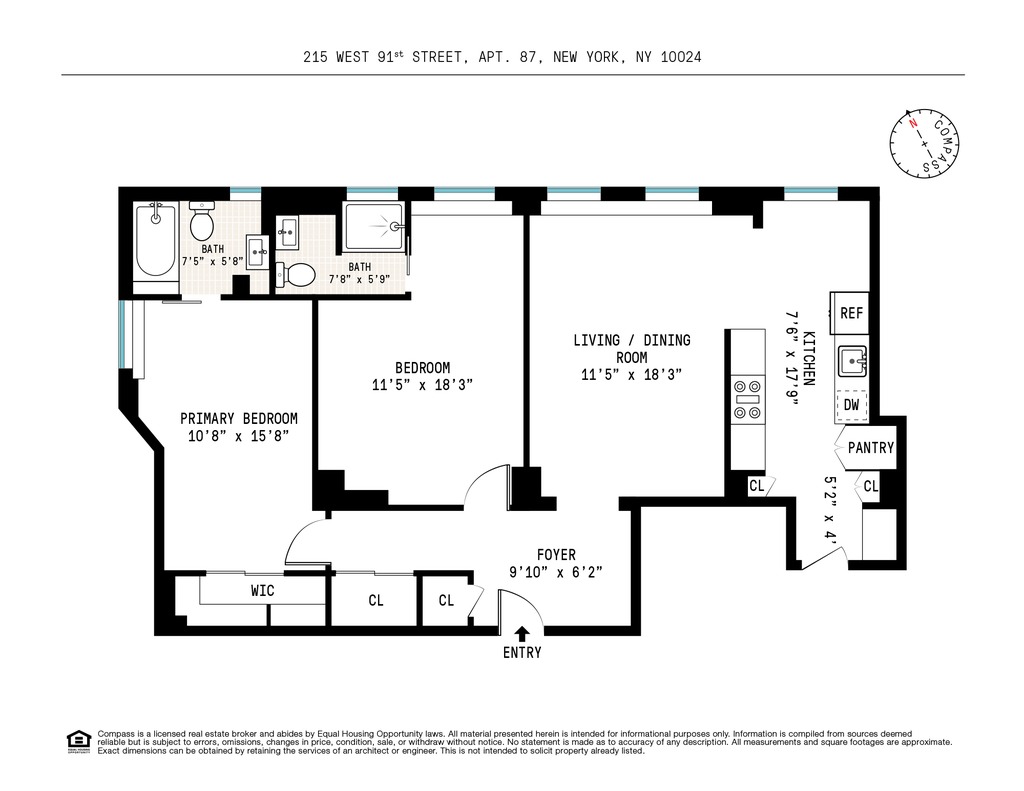 Floorplan for 215 West 91st Street, 87