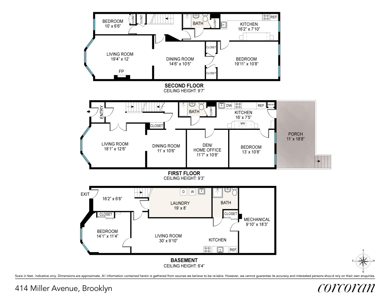 Floorplan for 414 Miller Avenue