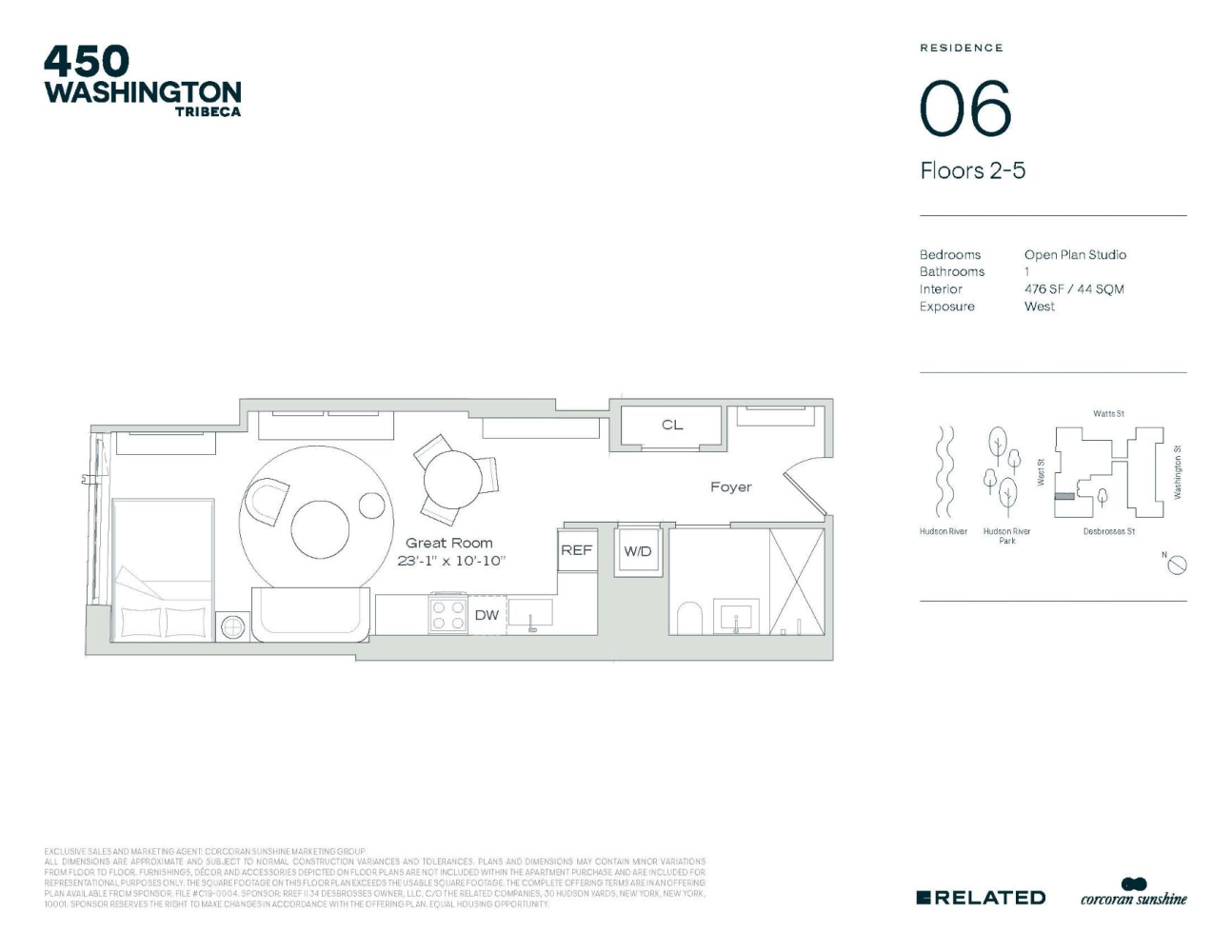 Floorplan for 450 Washington Street, 506