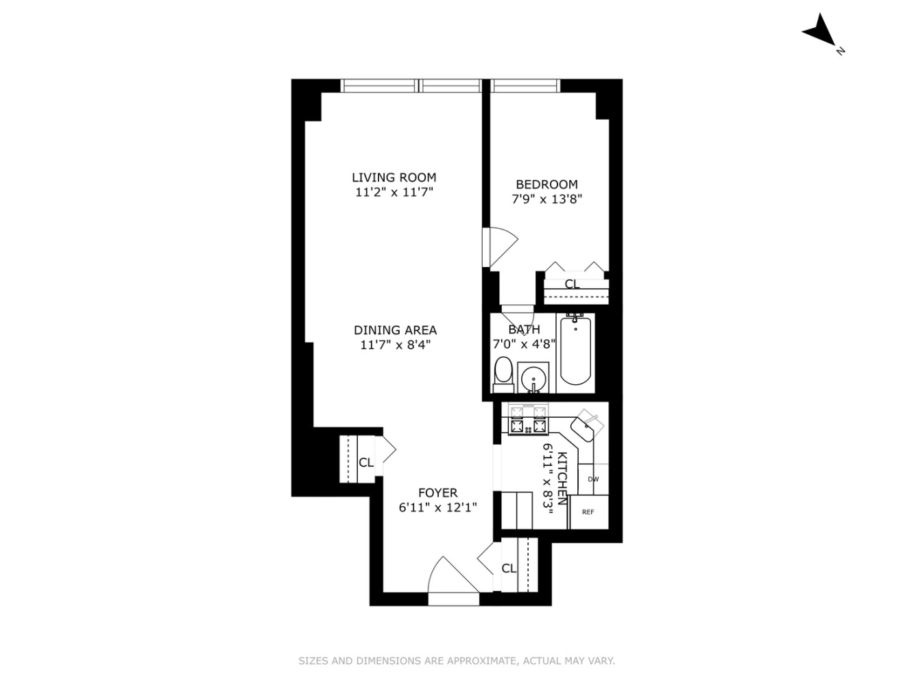 Floorplan for 16 West 16th Street, 2PN