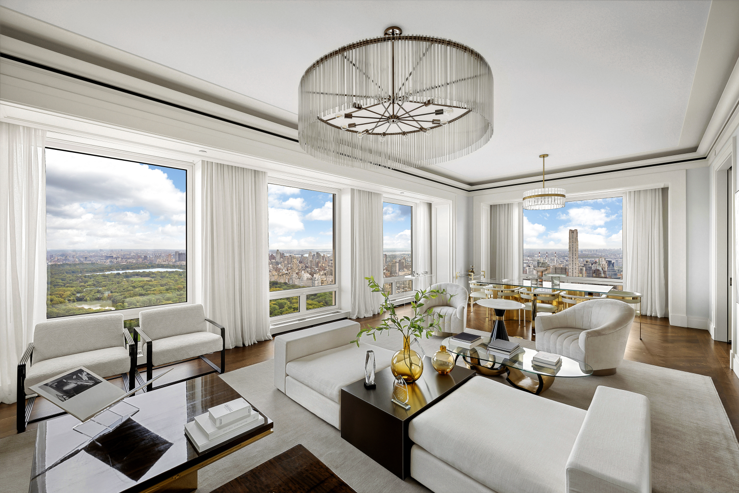 220 Central Park 55B, Central Park South, Midtown West, NYC - 3 Bedrooms  
3.5 Bathrooms  
8 Rooms - 