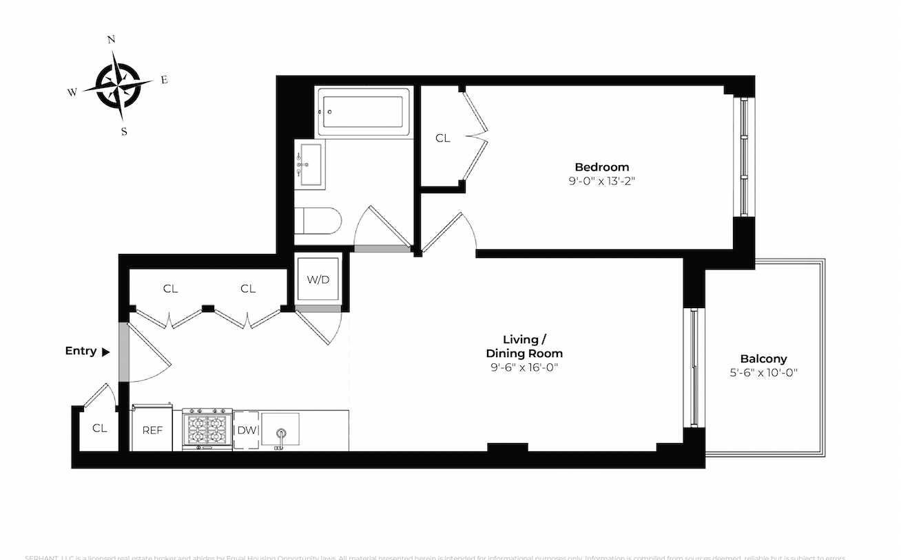 Floorplan for 1901 Ocean Avenue, 4B