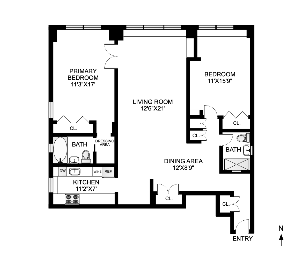 Floorplan for 370 East 76th Street, C708