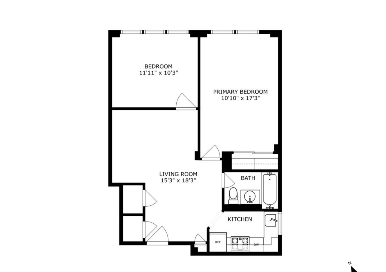 Floorplan for 240 East 46th Street, 4D