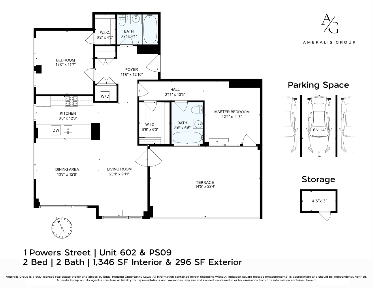 Floorplan for 1 Powers Street, 602