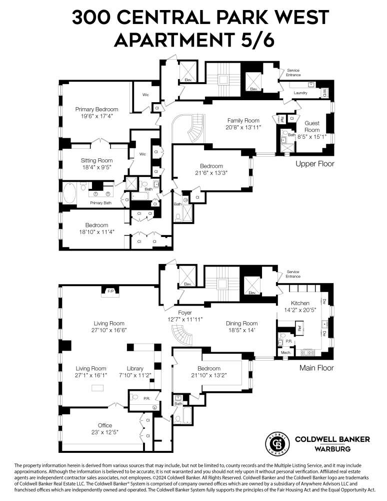 Floorplan for 300 Central Park, 5/6