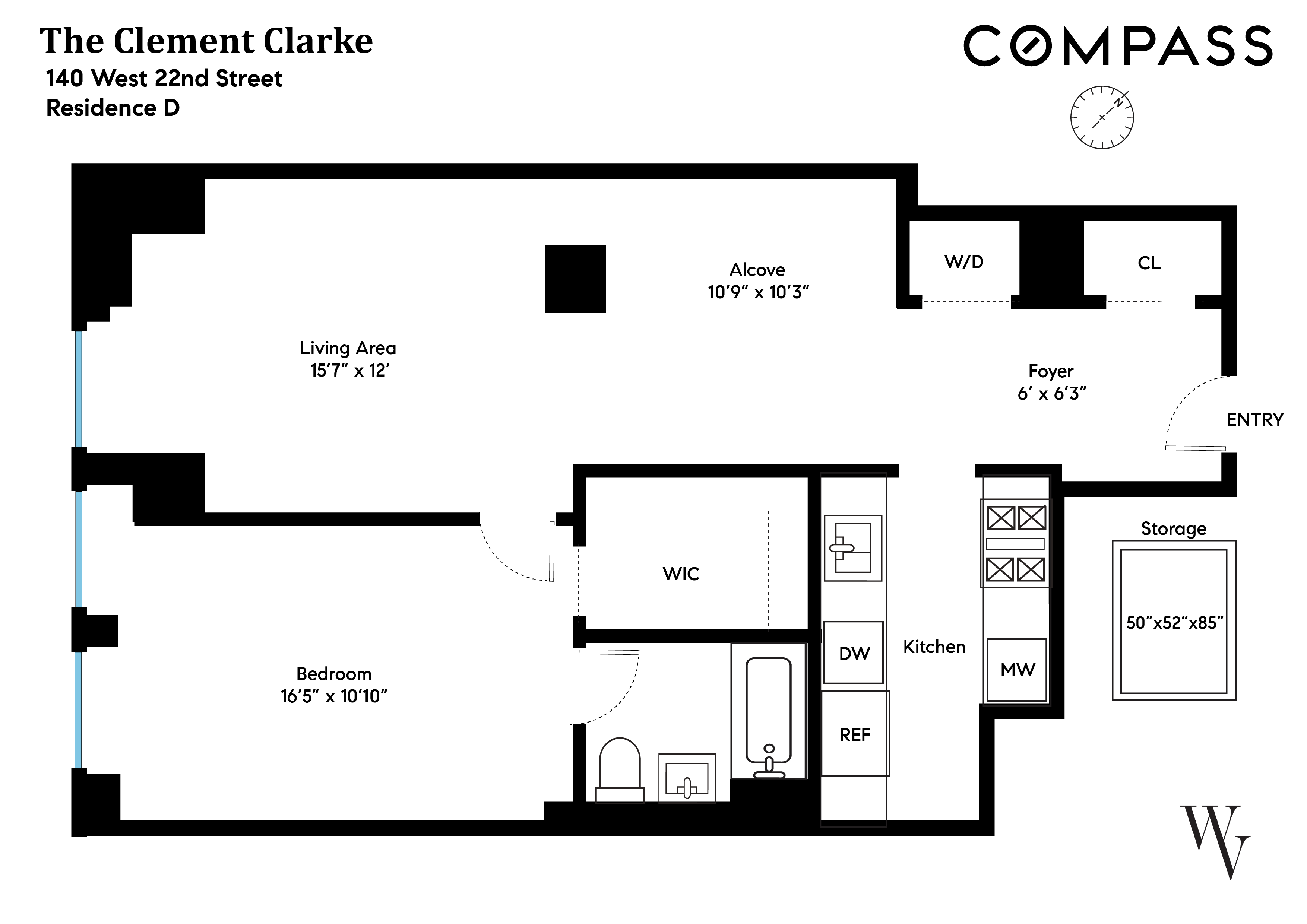 Floorplan for 140 West 22nd Street, 5D