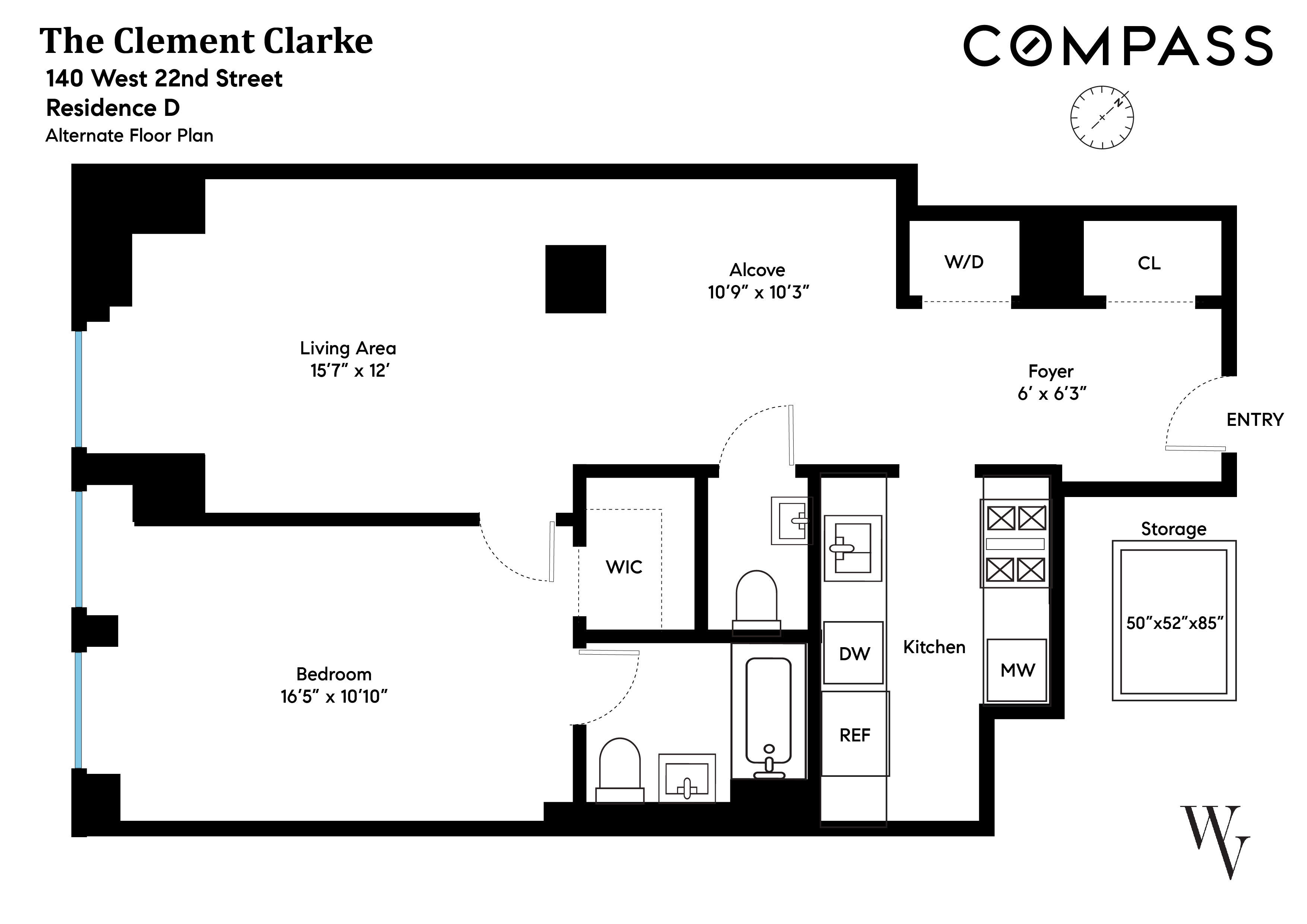 Floorplan for 140 West 22nd Street, 5D