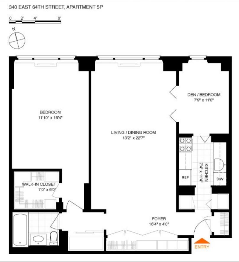 Floorplan for 340 East 64th Street, 5-P