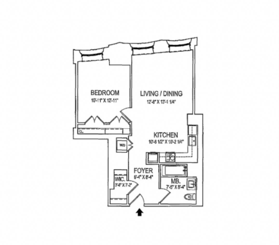 Floorplan for 1 Wall Street, 1615