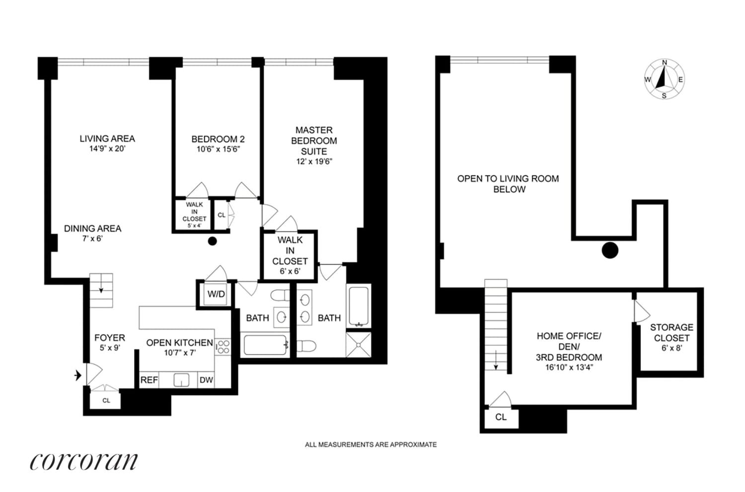 Floorplan for 121 West 19th Street 3B Loft