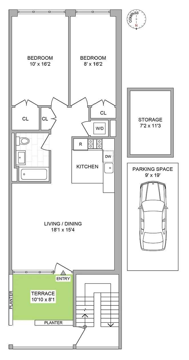 Floorplan for 834 Sterling Place, 608