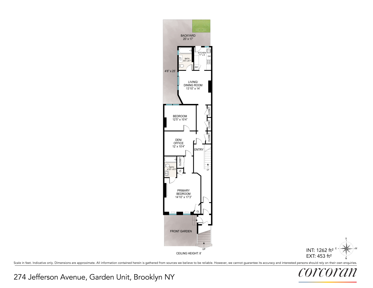 Floorplan for 274 Jefferson Avenue, 1