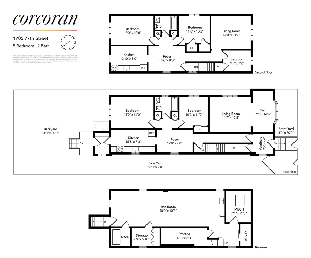 Floorplan for 1705 77th Street