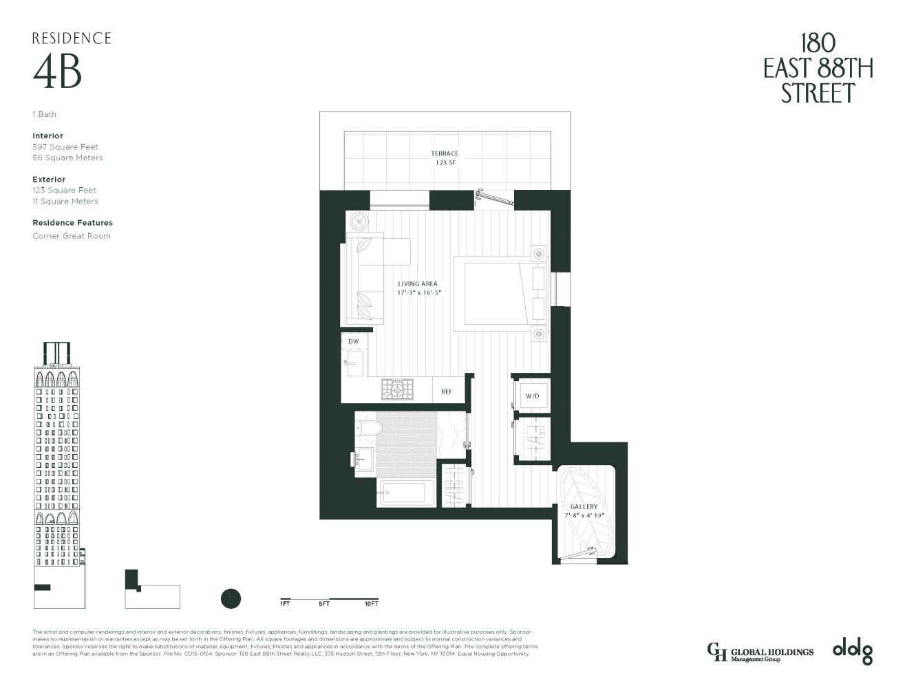 Floorplan for 180 East 88th Street, PH44TERR