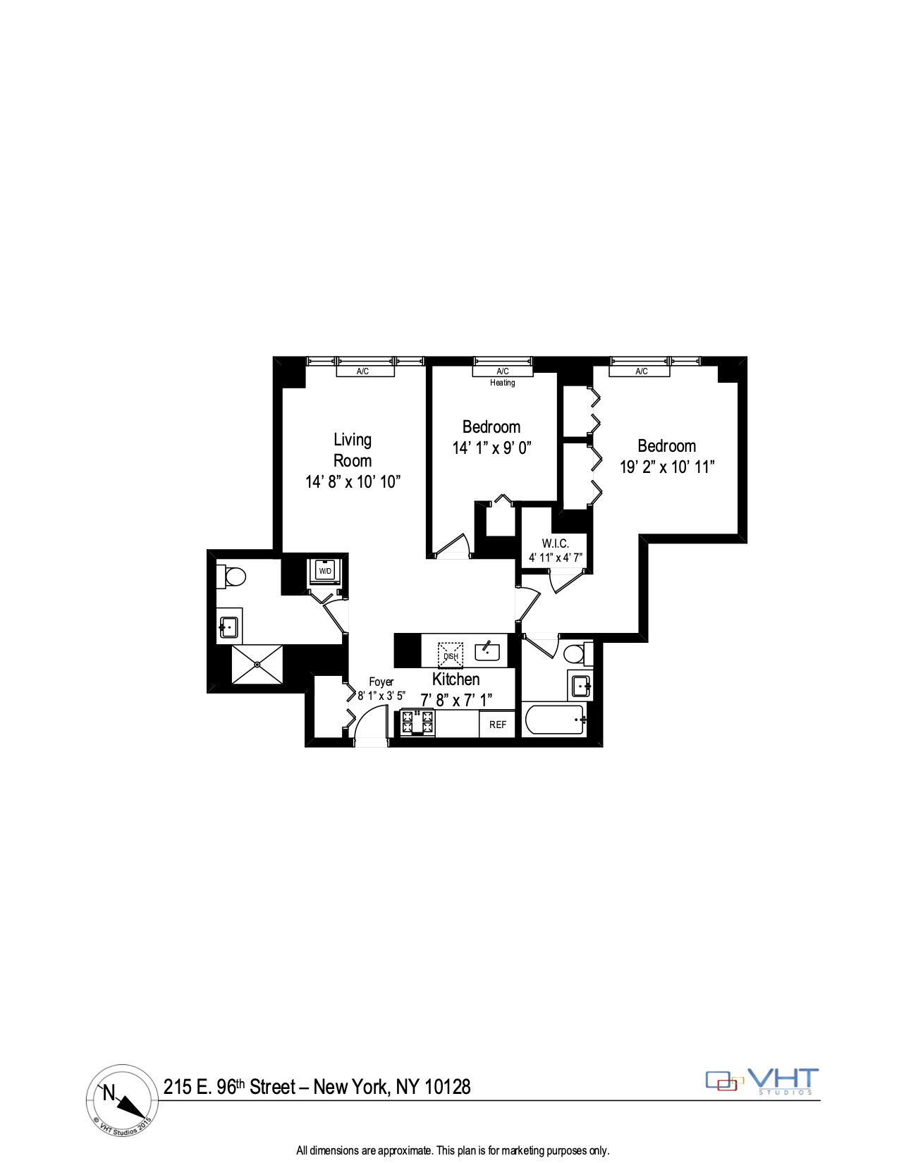 Floorplan for East 96th Street, 29F