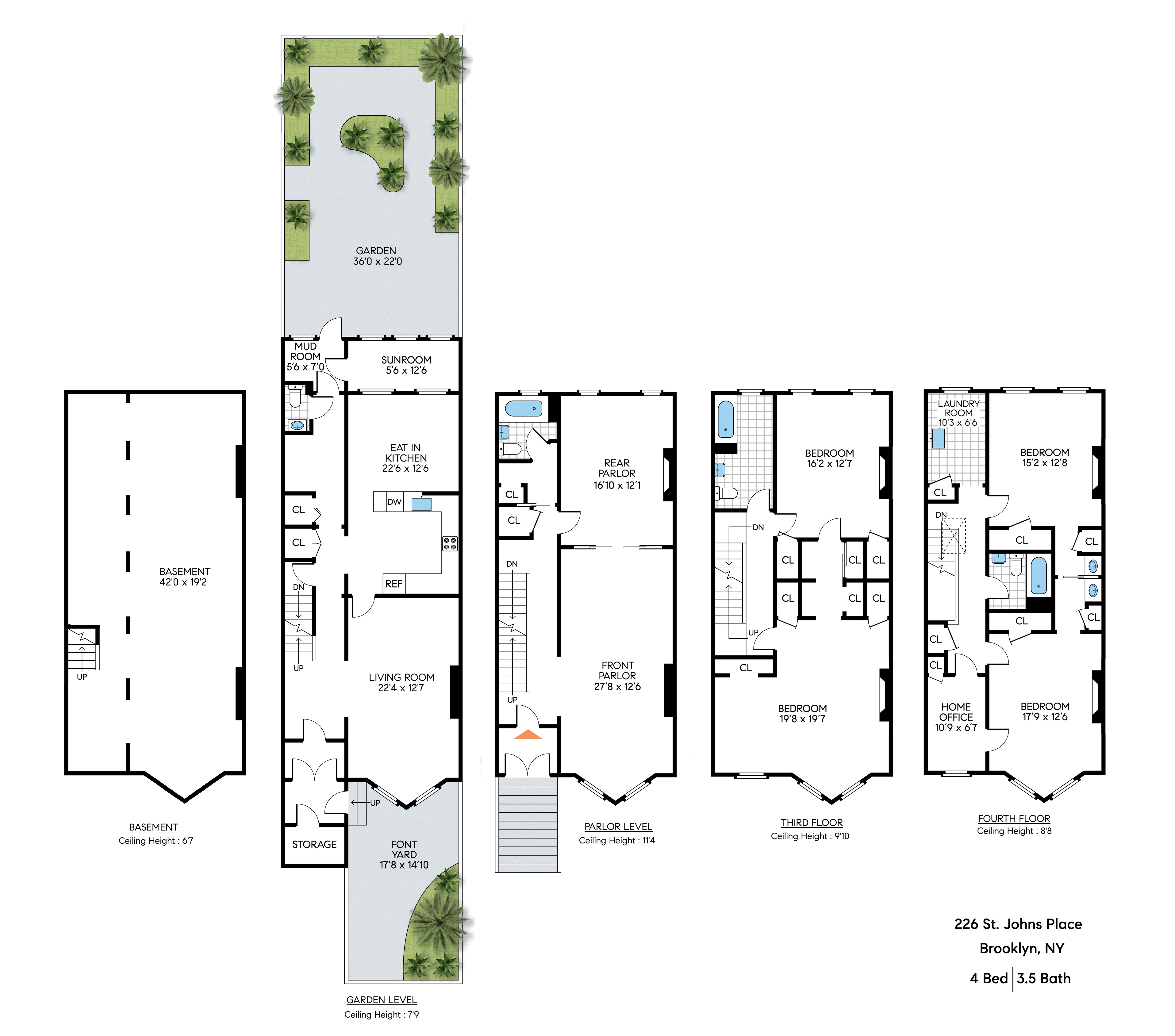 Floorplan for 226 St Johns Place