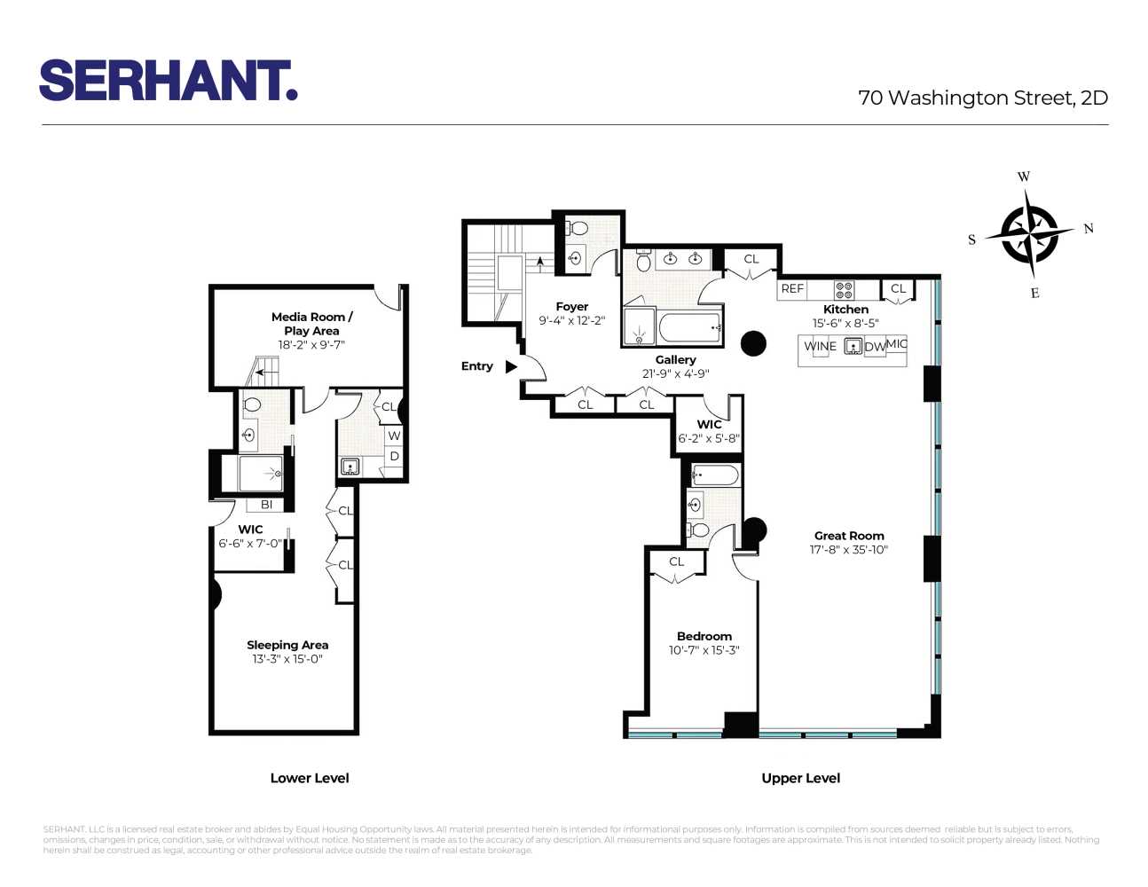 Floorplan for 70 Washington Street, 2D