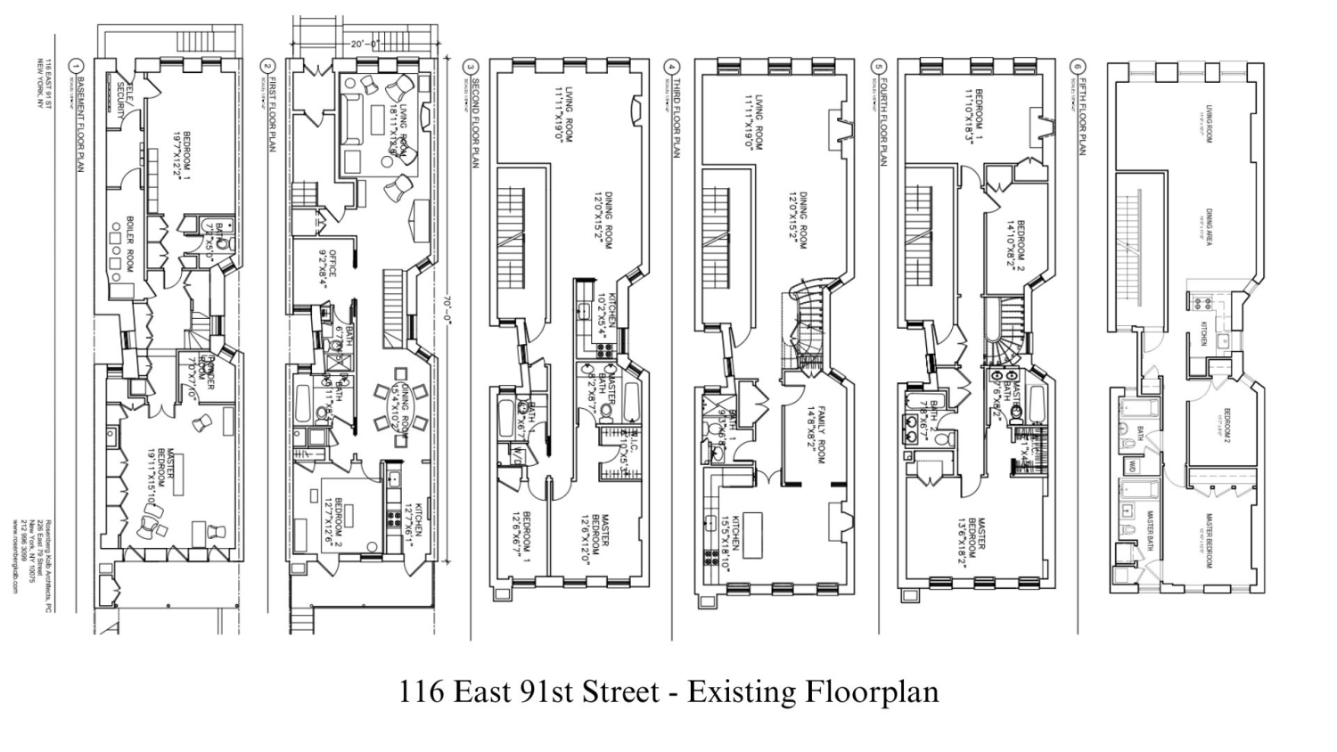 Floorplan for 116 East 91st Street