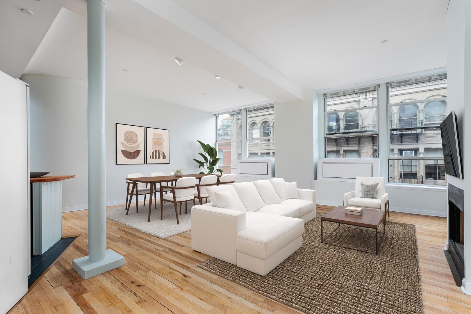 118 Wooster Street Ph-6C, Soho, Downtown, NYC - 2 Bedrooms  
1.5 Bathrooms  
4 Rooms - 