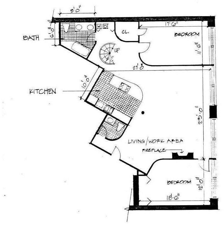 Floorplan for 118 Wooster Street, PH-6C