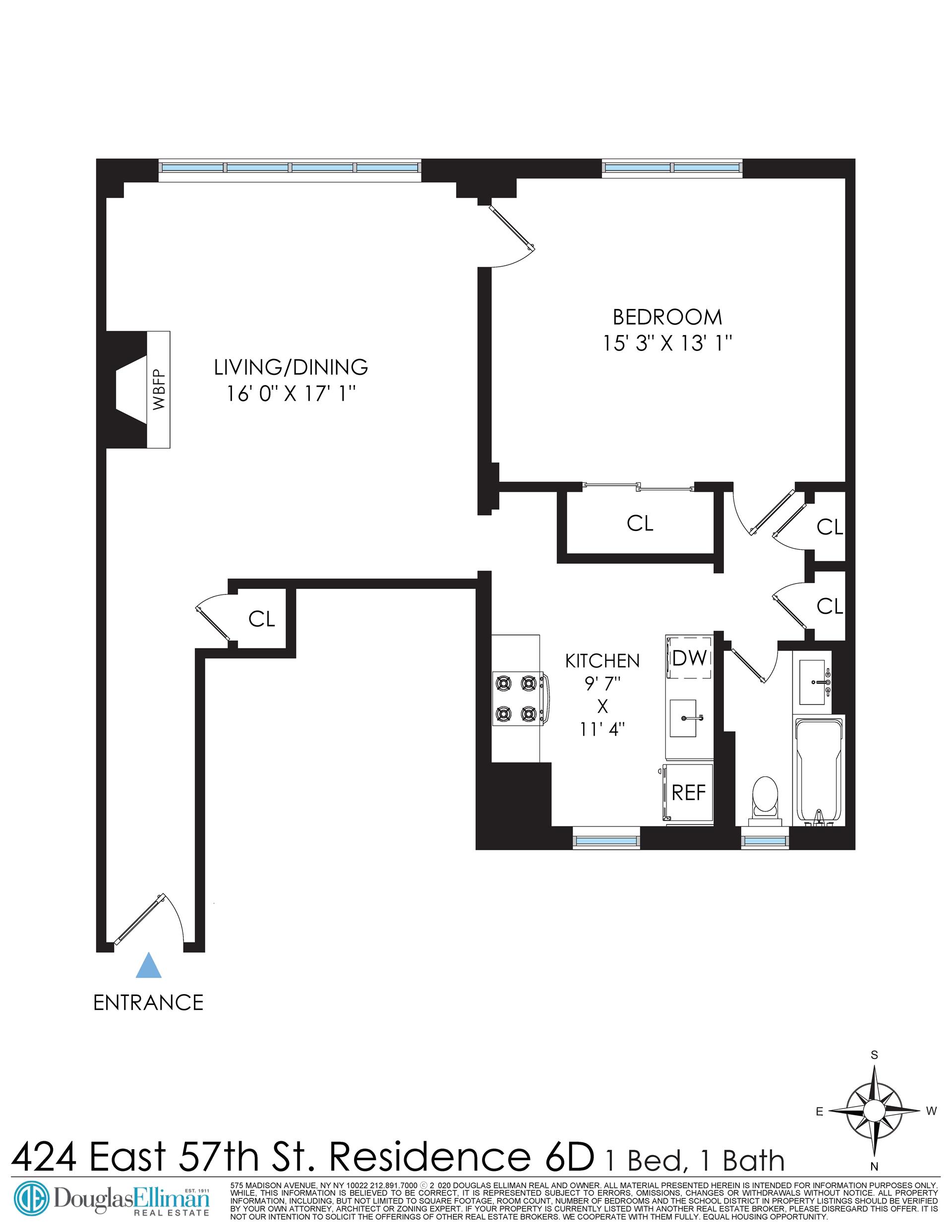 Floorplan for 424 East 57th Street, PH6D