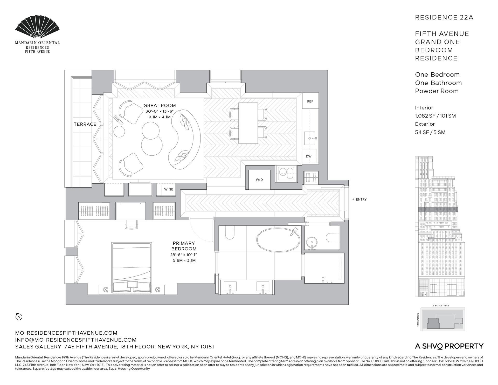 Floorplan for 685 5th Avenue, 22A