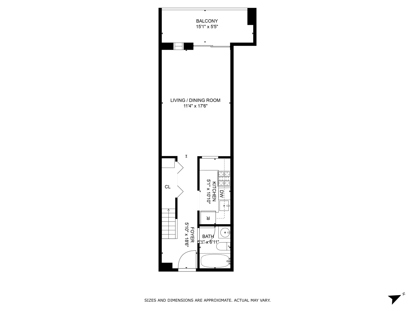 Floorplan for 372 5th Avenue, 4N