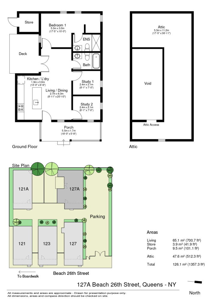 Floorplan for 121-127 Beach 26th Stre