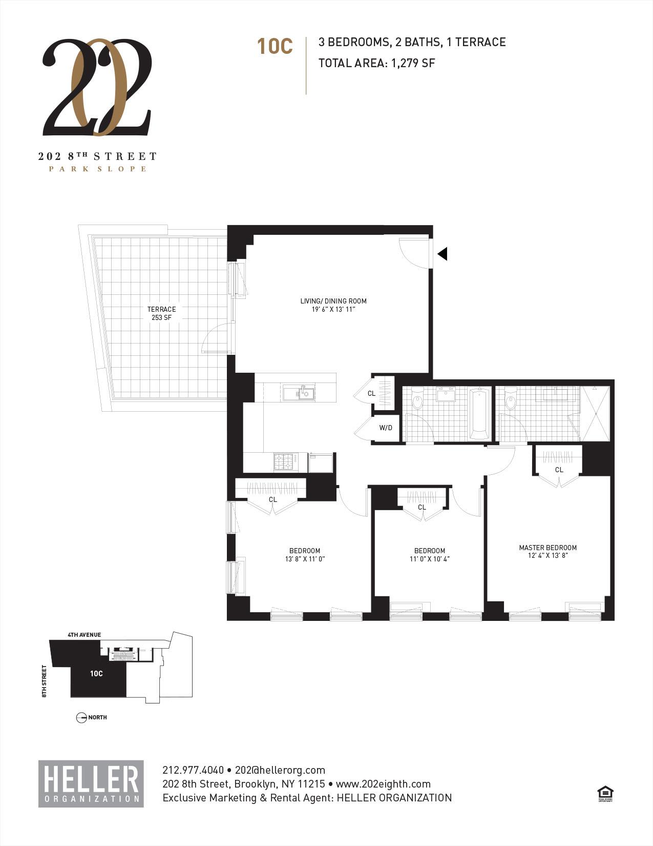 Floorplan for 202 8th Street, 10-C