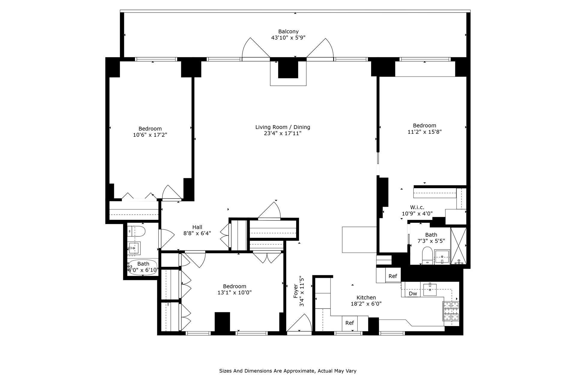 Floorplan for 2575 Palisade Avenue, 4JK