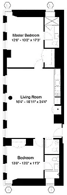 Floorplan for 70 West 45th Street, 37A