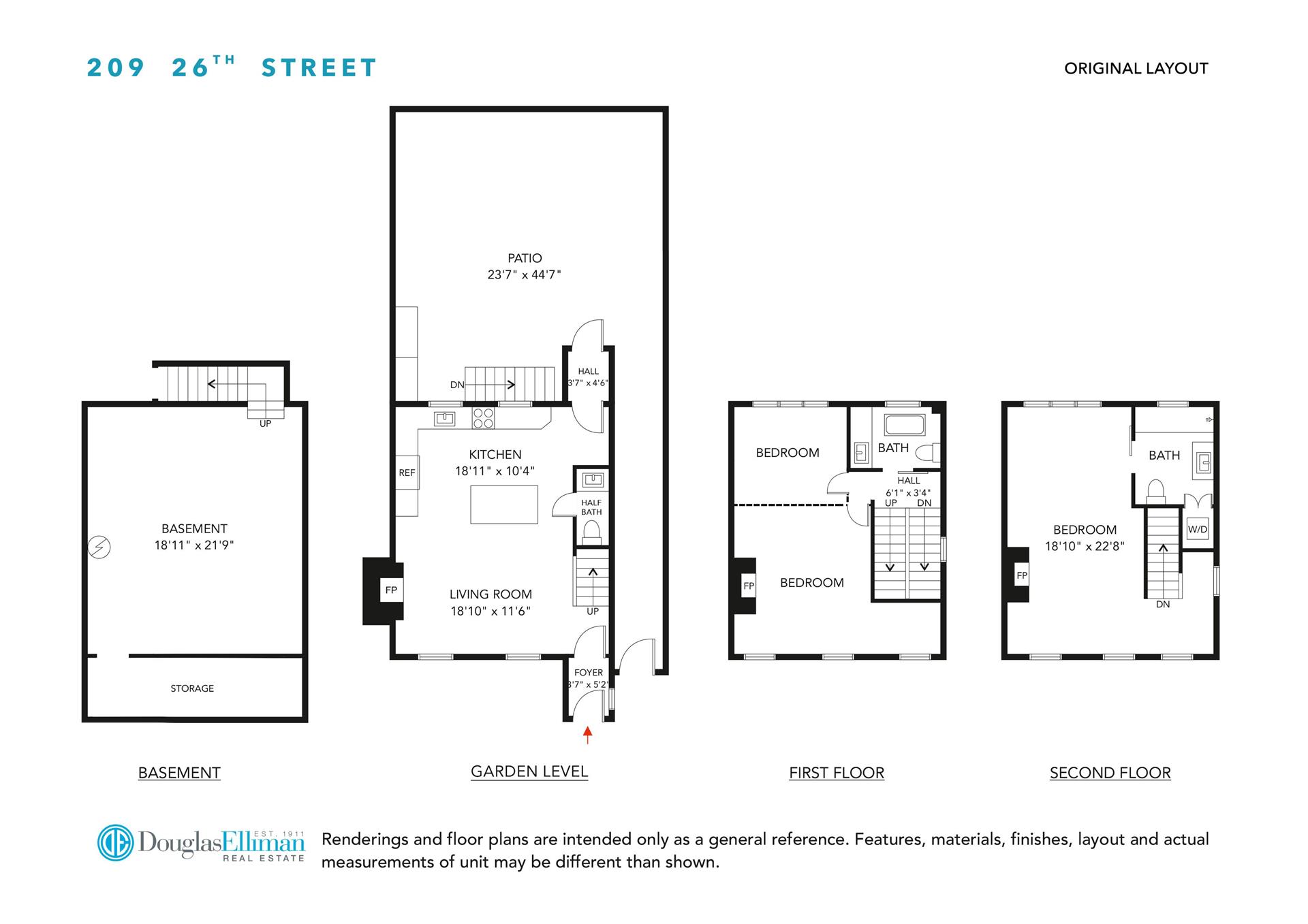 Floorplan for 209 26th Street